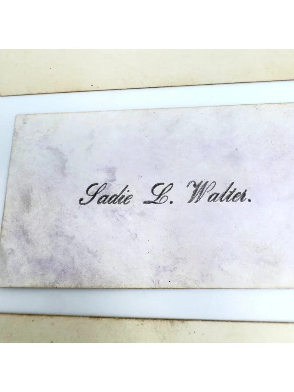 Victorian Calling Cards Set Of 12 Ornate Fonts & 1 Novelty Transparency Design